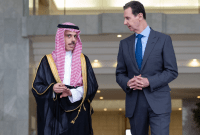 وزير الخارجية السعودية فيصل بن فرحان يلتقي رئيس النظام السوري بشار الأسد في دمشق - (واس)