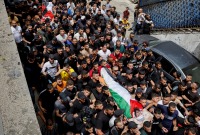 تشييع أحد قتلى جيش الاحتلال في الضفة الغربية ـ رويترز