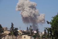 قصف روسي على محافظة إدلب 