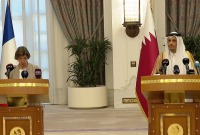 وزير الخارجية القطري مع نظيرته الفرنسية في العاصمة الدوحة - 8 حزيران 2023