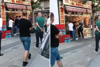 مواطن تركي يهاجم مطعماً سورياً في سلطان غازي