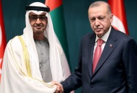 الرئيس التركي رجب طيب أردوغان ورئيس الإمارات محمد بن زايد