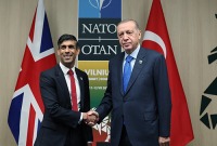 الرئيس أردوغان يلتقي رئيس الوزراء البريطاني سوناك - صفحة الرئاسة التركية