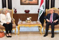 وزير الخارجية العراقي والسفيرة الأميركية في بغداد