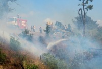 الحرائق تشتعل في ريف اللاذقية ـ رويترز