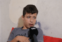 الطفل السوري الذي تعرض للطعن محمد أرمش 