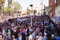 مظاهرة في ساحة الكرامة بمدينة السويداء - تلفزيون سوريا