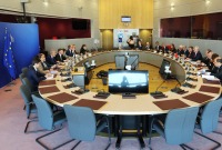 وزير التجارة التركي يعقد اجتماعاً مع نائب الرئيس التنفيذي للمفوضية الأوروبية ومفوض التجارة في الاتحاد الأوروبي في بروكسل (الأناضول)