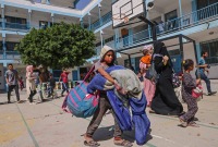 نزوح إلى مدارس أنروا في غزة