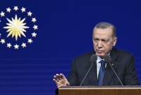أردوغان خلال كلمة ألقاها الرئيس التركي في ملتقى وقف الشباب التركي في أنقرة - الأناضول