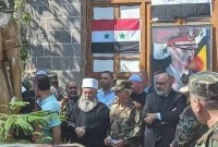 وفد من مشايخ محافظة السويداء يعزي النظام السوري بقتلى الكلية الحربية في حمص - متداول