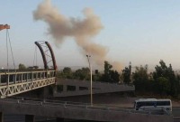 صورة متداولة لدخان تصاعد في العاصمة دمشق إثر القصف