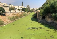 مجرى نهر العاصي في مدينة حماة