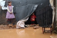 تضرّر مخيمات في الشمال السوري بفعل الأمطار - الدفاع المدني السوري
