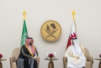 أمير دولة قطر وولي العهد السعودي