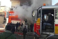 حريق سابق بمدينة درعا - "صحيفة تشرين"