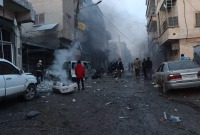 قصف مدفعي وصاروخي على مدينة إدلب
