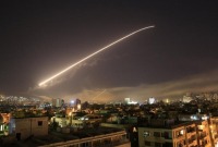 غارة إسرائيلية سابقة على مواقع عسكرية في محيط دمشق (أ ف ب)