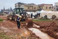 منسقو الاستجابة: 117 خيمة تضررت جراء العاصفة المطرية شمالي سوريا
