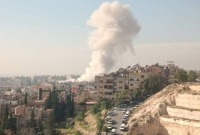 قصف إسرائيلي على مبنى في حي المزة بدمشق (الوطن)