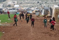 أطفال ضمن مخيمات الشمال السوري - الدفاع المدني