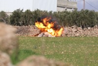 تفجير مخلفات القصف من قبل الدفاع المدني - (منصة إكس)