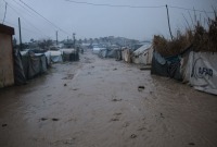 غرق خيام شرقي حلب بفعل الأمطار - الدفاع المدني السوري