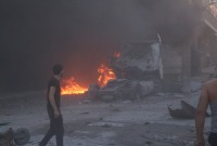قصف للنظام وروسيا على إدلب ـ أرشيف ـ الأناضول