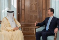لقاء بشار الأسد ووزير الخارجية البحريني - إنترنت