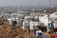 مخيم للاجئين السوريين في لبنان 