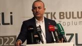 وزير الخارجية التركي مولود تشاووش أوغلو في المؤتمر الصحفي بولاية موغلا (الأناضول) 