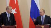 الرئيس الروسي فلاديمير بوتين ونظيره التركي رجب طيب أردوغان (روتيرز)