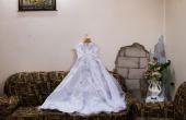 فستان لحفل زفاف في حي بابا عمرو في حمص (NATIONAL GEOGRAPHIC)