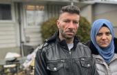 حميد وسهى الحمود والحزن باد على وجهيهما بعد تعرض بيتهما في كندا لحريق مدمر