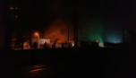 تصاعد الدخان من أحد مقرات "الحرس الثوري" في دير الزور عقب القصف الجوي - مواقع التواصل