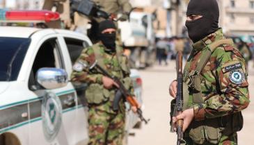 عنصران من جهاز الأمن العام في إدلب 