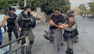 صحفيون في مرمى الاعتداءات الإسرائيلية (الأناضول)