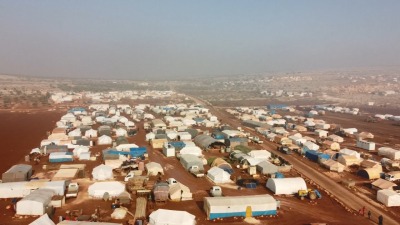 أحد المخيمات المنتشرة في شمالي سوريا