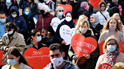 الدنمارك: مظاهرات في 25 مدينة لمنع ترحيل اللاجئين السوريين