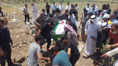 تشييع جثمان الشيخ ارهيمان- تلفزيون سوريا