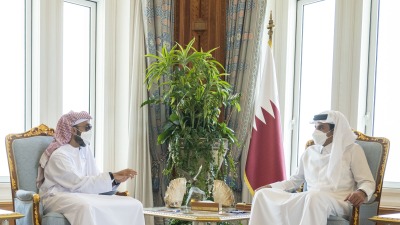الأمير تميم بن حمد يستقبل طحنون بن زايد في زيارته الأولى لقطر بعد 4 سنوات