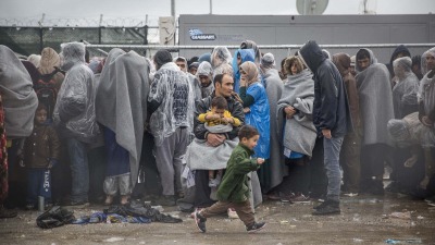 لاجئون في اليونان