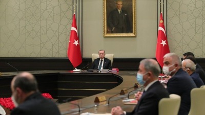 اجتماع المجلس الرئاسي التركي (الأناضول)