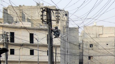 انقطاع الكهرباء في سوريا (إنترنت)