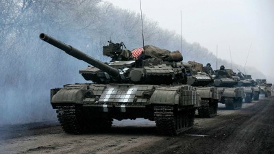 دبابات روسية في أوكرانيا - المصدر: الإنترنت 