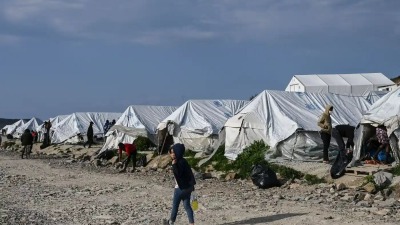 مخيم تارا تيبيه في جزيرة ليسبوس اليونانية