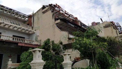 منزل متضرر من جراء عاصفة في اللاذقية ـ سبوتنيك