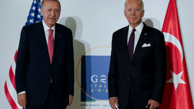 الرئيسان التركي رجب طيب أردوغان والأميركي جو بايدن 