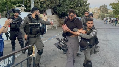 صحفيون في مرمى الاعتداءات الإسرائيلية (الأناضول)