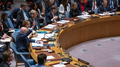 فيتو روسي خلال جلسة لمجلس الأمن الدولي